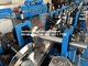 Galvanized Steel Chain Drive Purlin Roll Forming Machine Disesuaikan 11 7.5KW Kekuatan