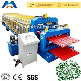 MetalSheet Roll Forming Machine 0.3 - 0.8mm Otomatis Pemotongan Hidraulik