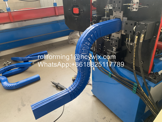 Square Downspout Roll Forming Machine 0.45-0.6mm Ketebalan material