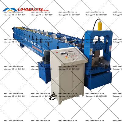 Otomatis Lempeng Baja Galvanis Metal Atap Hujan Gutter Roll Forming Mesin