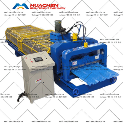 Mesin Membentuk Roof Tile Roller Berwarna Trapezoidal dengan Diameter Poros 70mm