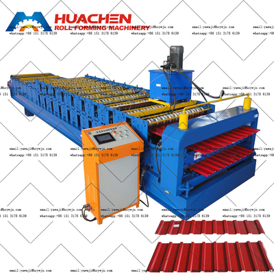 Double Deck PPGI / GI Steel Roll Forming Mesin