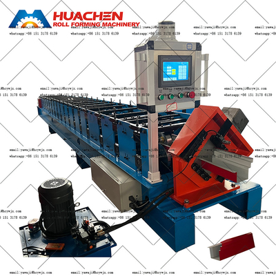 Atap Galvanis Atap Ridge Atap Panel Roll Membentuk Mesin 410mm Lebar