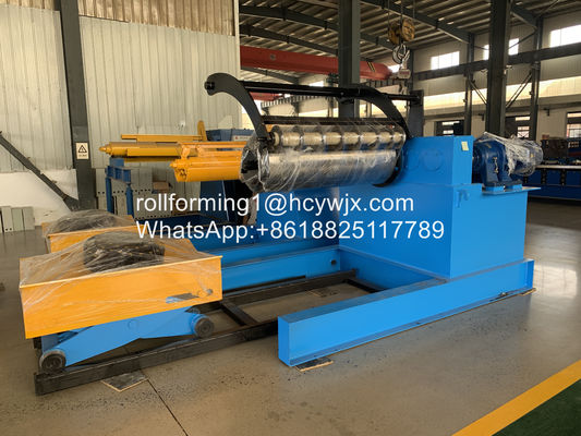 Slitting Line Hydraulic Recoiler Dengan Coil Car Tension Stand Scrap Winder Device