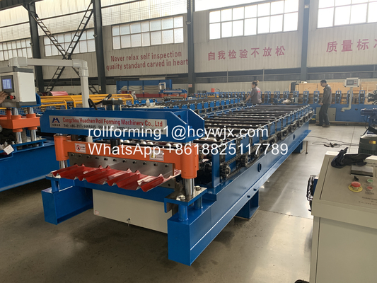 Twinrib28 Metal Roof Roll Forming Machine 220V 60Hz Untuk Industri