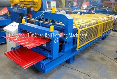 MetalSheet Roll Forming Machine 0.3 - 0.8mm Otomatis Pemotongan Hidraulik