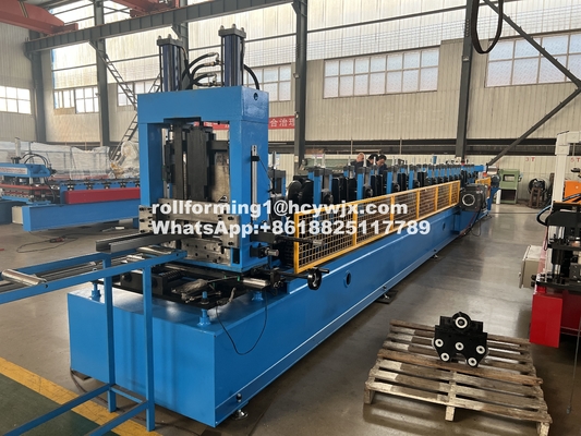 Satu Klik CZ Purlin Interchange Roll Forming Machine Chain Drive