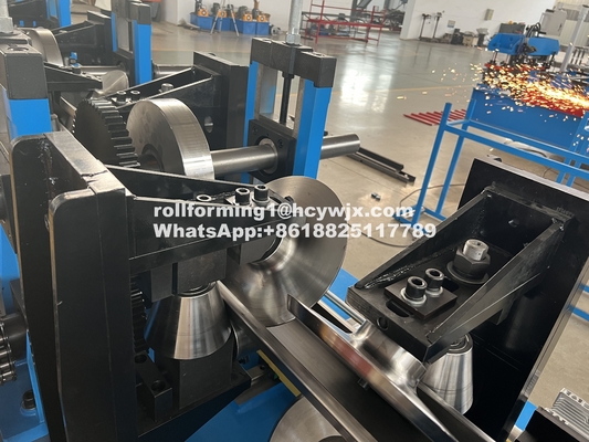 Satu Klik CZ Purlin Interchange Roll Forming Machine Chain Drive