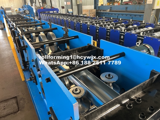 Profesional Downpipe Roll Forming Machine dengan 11,8mx0,78mx1,2m Mesin Dimensi