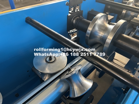 Profesional Downpipe Roll Forming Machine dengan 11,8mx0,78mx1,2m Mesin Dimensi
