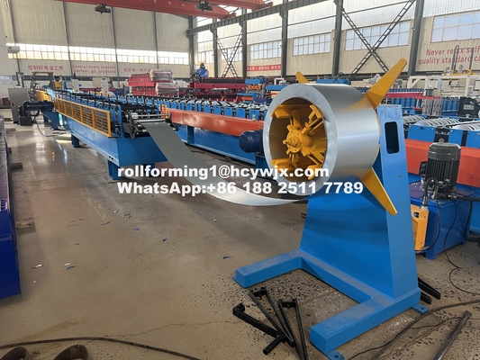 Profesional Downpipe Roll Forming Machine dengan 11,8mx0,78mx1,2m Mesin Dimensi