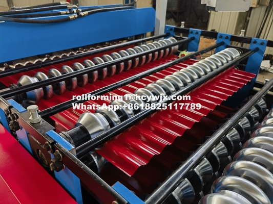 4KW Roll Forming Machine Dengan Diameter Poros Utama 70-80mm