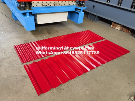 4KW Roll Forming Machine Dengan Diameter Poros Utama 70-80mm