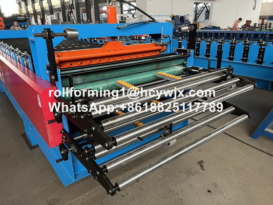 TR37-200/TR14-225 Mesin Membentuk Roll Layer Ganda Dengan Guillotine Precuting