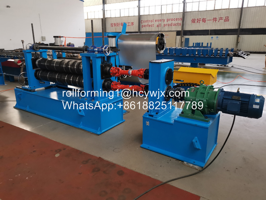 GI / PPGI Bahan baku Steel Coil Slitting Line Dengan Pemotongan