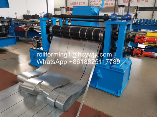 GI / PPGI Bahan baku Steel Coil Slitting Line Dengan Pemotongan