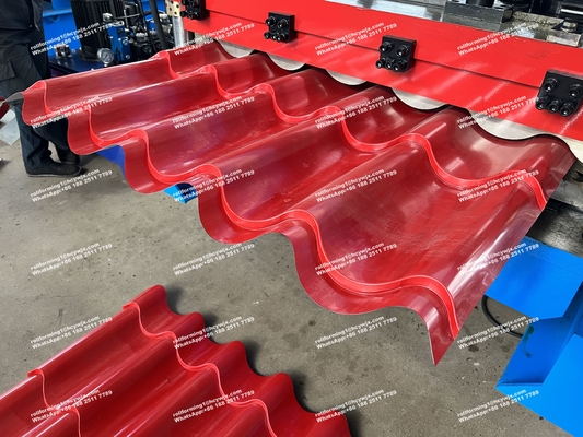 PPGI Color Steel GI Material for Glazed Tile Roll Forming Machine (Material PPGI baja berwarna untuk mesin pembentuk gulung ubin kaca)