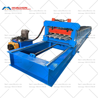 Kualitas Baik Mesin Produksi Lantai Deck Roll Forming Line