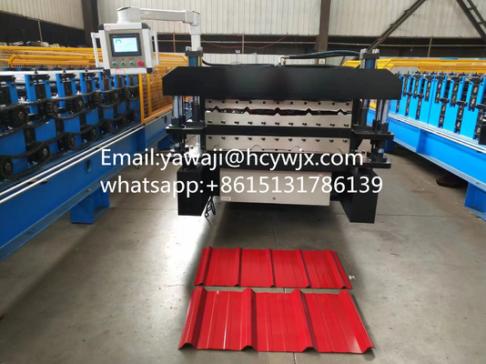 PBR Panel Dan Panel AG Double-Layer Roll Forming Mesin Untuk Dijual