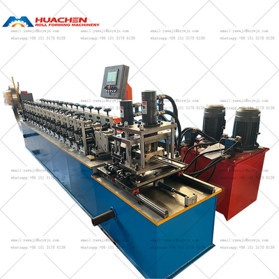Metal Steel Shutter Door Rolling Machine Dengan Punching