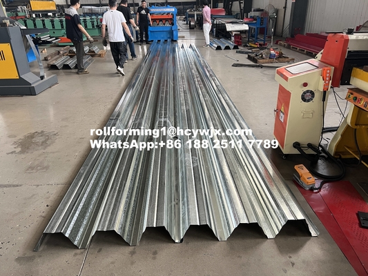 Papan bantalan beban yang dapat diandalkan T153-40L-840 Decking Floor Roll Forming Machine akurat