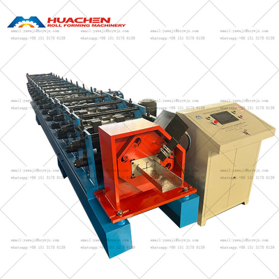 C Channel Steel Profiles Membuat Mesin Rollformer Kecepatan Tinggi
