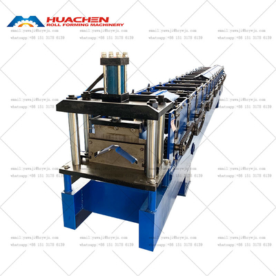 Roof Ridge Cap Roll Forming Machine Untuk Ketebalan 0,3-0,6mm