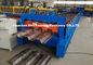 Galvanized Metal Deck Roll Forming Machine Meksiko Gaya 1219mm Lebar Bahan