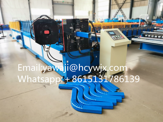 Roof Gutter Downspout Elbow Machine Rain Steel Downspout Roll Forming Machine Dengan Elbow