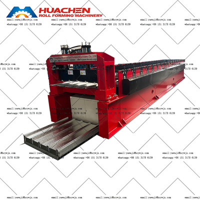 18 Stasiun Roller Chain Drive Arched Roof Roll Forming Machine Untuk Operasi yang lancar