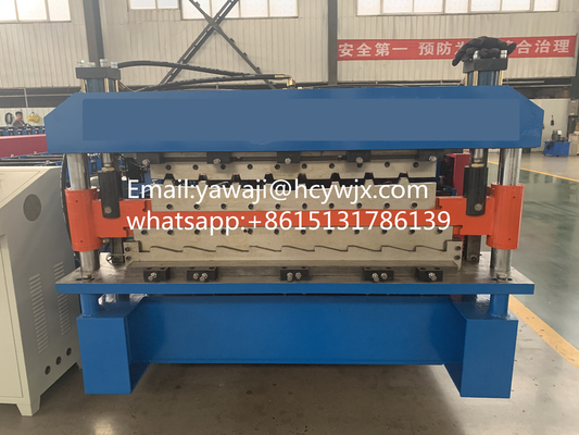 1250mm Material Width Double Deck Roll Forming Machine dengan 380v 50Hz 3 fase Sistem Listrik