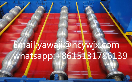 PPGI / GI Bahan Profesional Double Deck Roll Forming Mesin Produsen
