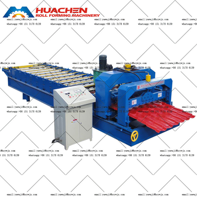 Aluminium Step Tile Roll Forming Machine Untuk 380v 50Hz 3 Fase