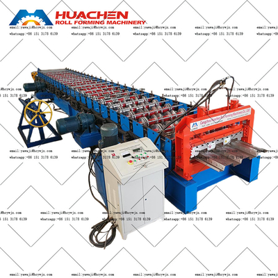 Flooring Deck Plate Double Layer Sheet Standing Seam Roof Panel Roll Forming Machine (Mesin Membentuk Panel Roof Roll)