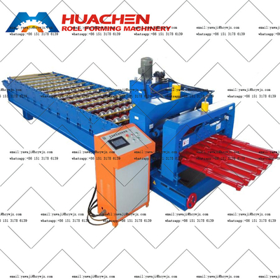 15 Stasiun Metal Roll Forming Machine Untuk 0.3-0.6mm