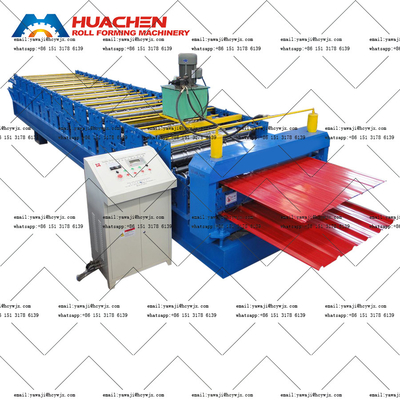 Metal Silo Double Deck Double Layer Forming Machine Mesin untuk membentuk lapisan ganda