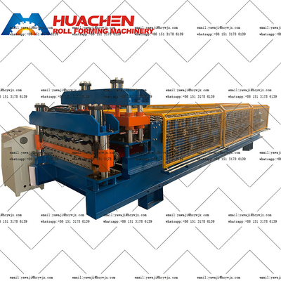 Metal Double Deck Silo Roll Forming Machine Untuk PPGI / GI