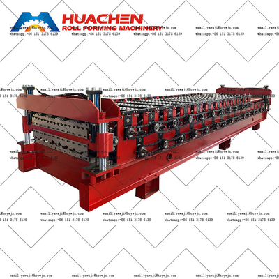 Lembar atap Double Deck Steel Angle Roll Forming Machine