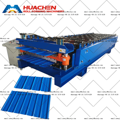0.3-0.6mm Double Layer Roll Forming Machine Untuk Lembar Atap