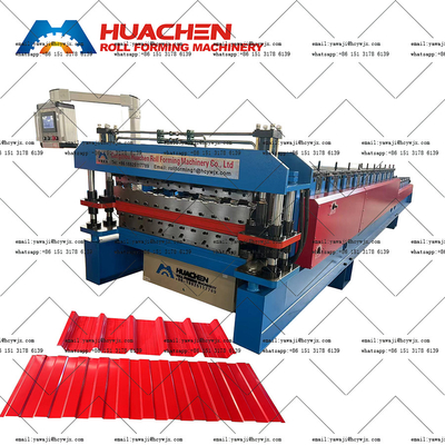 Mesin Pembentuk Roll Kecepatan Tinggi Profesional Double Deck