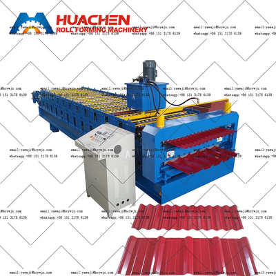 Mesin Membentuk Lembar Metal Atap PPGI / GI Double Layer Roll