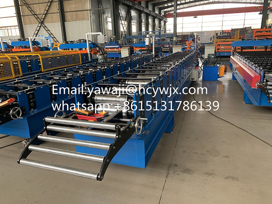0.3mm - 0.8mm Kecepatan Tinggi Ridge Cap Roll Forming Machine 380V 50HZ 3