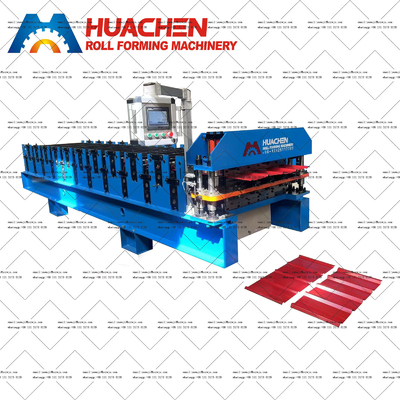 Double Lapisan Roof Roll Forming Mesin Dengan Harga