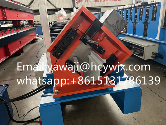 Atap Galvanis Atap Ridge Atap Panel Roll Membentuk Mesin 410mm Lebar