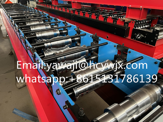 Atap Galvanis Atap Ridge Atap Panel Roll Membentuk Mesin 410mm Lebar