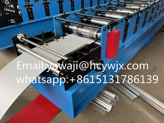 Atap Galvanis Atap Ridge Atap Panel Roll Membentuk Mesin 410mm Lebar