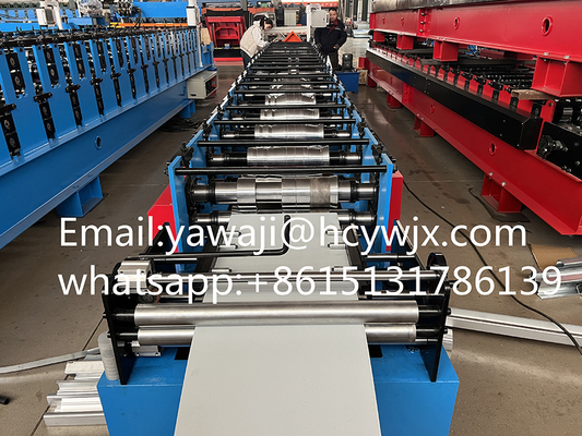 Atap Galvanis Atap Ridge Atap Panel Roll Membentuk Mesin 410mm Lebar