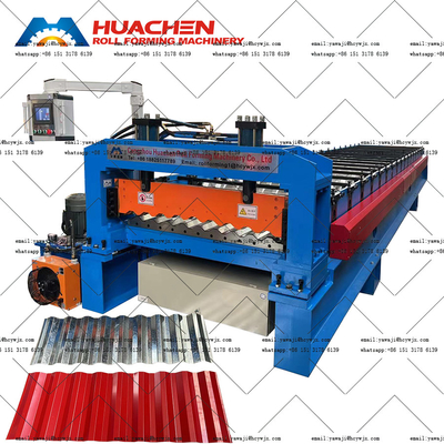 Trapezoidal Amerika PBR Steel Roof Panel Sheet Roll Forming Bending Machine