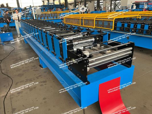 Mesin Otomatis Ridge Cap Roll Forming, Mesin Pembuatan Genteng Atap Pemotongan Hidraulik