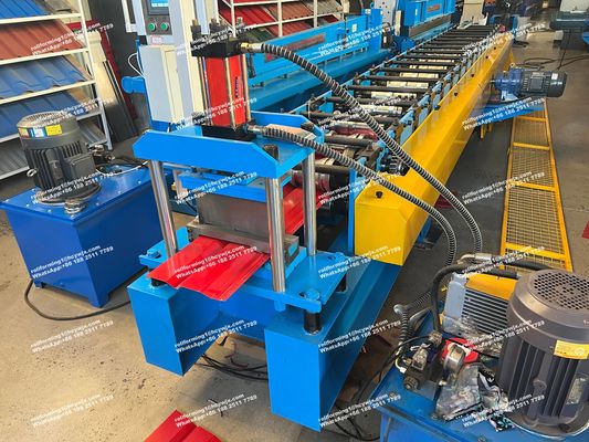 Mesin Membentuk Roll Panel Tembok Efisiensi Tinggi Dengan CE, Kontrol PLC